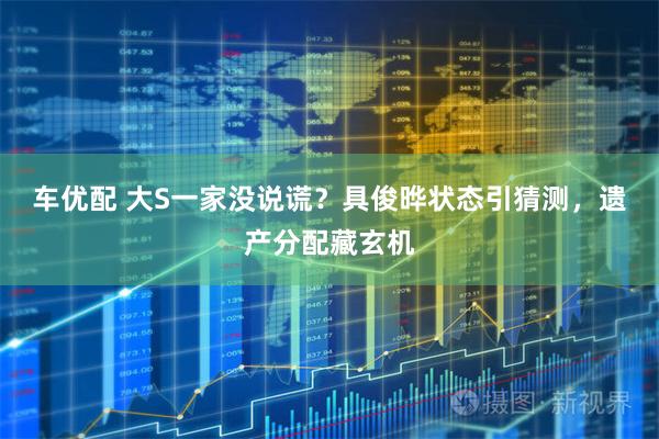 车优配 大S一家没说谎？具俊晔状态引猜测，遗产分配藏玄机