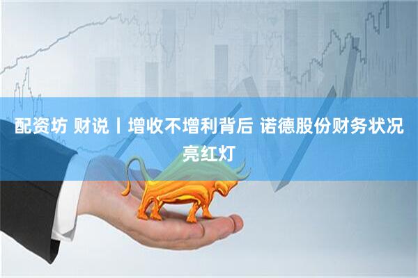 配资坊 财说丨增收不增利背后 诺德股份财务状况亮红灯